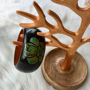 Ebony Wood Bangle Bracelet